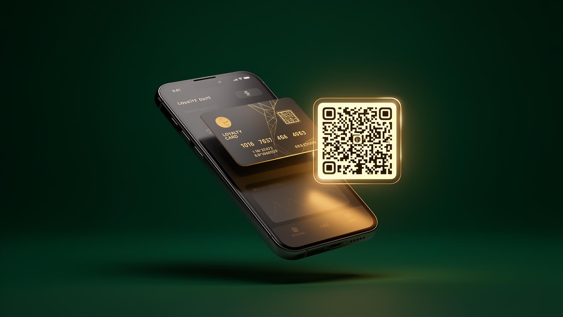 Carte de fidélité Cardely sur smartphone avec QR code